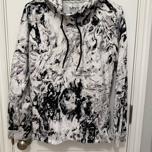 Marc New York Black and White Patterned Hoodie